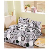 Lenjerie pat dublu,bumbac finet,6 piese,cearceaf normal 220x240cm, cearceaf pilota 200x220cm, 2 fete de perna 50x70, 2 fete de perna 70x70-A1178