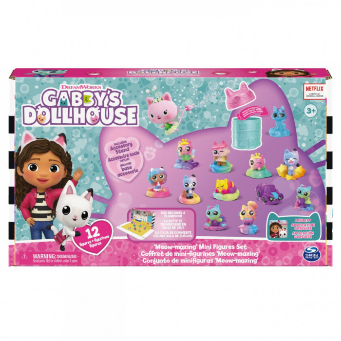 Gabbys Dollhouse Set 12 Mini Figurine