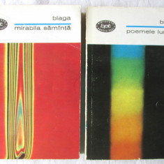 "POEMELE LUMINII"+ "MIRABILA SAMINTA [SAMANTA]", 2 vol., L. Blaga, 1968. BPT