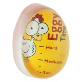 Cumpara ieftin Cronometru pentru fierbere oua, schimbarea culorii, galben, 6 x 4 x 2 cm