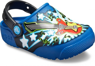 Saboti Crocs Fun Lab Guitar Lights Clog Albastru - Blue Jean foto