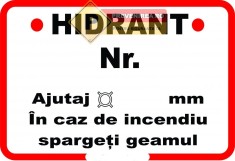 Indicatoare pentru marcarea hidrant foto