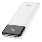 Power Bank Hoco J102 10.000 mAh, 20W PD + QC 3.0, Alb , Incarcare Rapida Oriunde