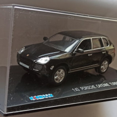 Macheta Porsche Cayenne Turbo MK1 2005 negru - KDW 711 Collection 1/43