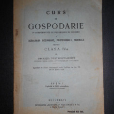 Lucretia Dimitrescu-Aldem - Curs de Gospodarie (1927, prima editie)
