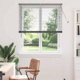 vidaXL Jaluzea pentru Fereastră Gri &icirc;nchis 80 x 130 cm Aluminiu