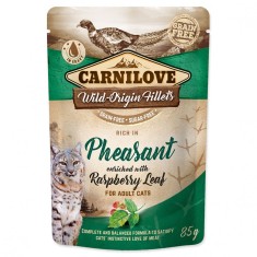 Carnilove Cat Fazan cu frunze de zmeura 85 g foto
