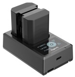 SmallRig NP-FZ100 Kit Baterie &amp; Incarcator Dual pt Sony A7III/A7IV/A7RIII/A7RIV/A7RV/A7SIII/A1/A7C/FX3/FX30 + Cablu USB