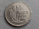 M3 C50 - Moneda foarte veche - Turcia - 5000 lire - 1994, Asia
