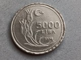 C50 - Moneda foarte veche - Turcia - 5000 lire - 1994