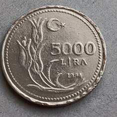 M3 C50 - Moneda foarte veche - Turcia - 5000 lire - 1994