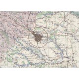 Harta Bucuresti si imprej., British Army, 1943, 50x70cm, repro