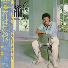 Vinil &amp;quot;Japan Press&amp;quot; Lionel Richie &amp;lrm;&amp;ndash; Can&amp;#039;t Slow Down (EX) foto