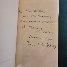 Mircea Eliade - Auf der Mantuleasa , an 1974 , cu dedicatie olografa