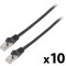 Cablul Patch F/UTP 6 litat CCA PVC negru 1,5m 26AWG