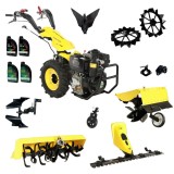 ProGARDEN Pachet Campo U12E Motocultor 12CP + BC120M Bara cosire + 3xPlug + FT90 Freza tractata + 2xRoti metalice RM47 + 2xCuple + 4L Ulei ProAdvanced