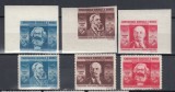 ROMANIA 1945 LP 173 LP 173 a CGM DANTELAT SI NEDANTELAT SERII MNH, Nestampilat