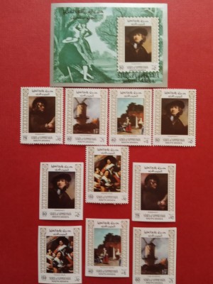 UPPERYAFA, REMBRANDT - COLIȚĂ + SERIE COMPLETĂ PERF./IMPERF. MNH foto