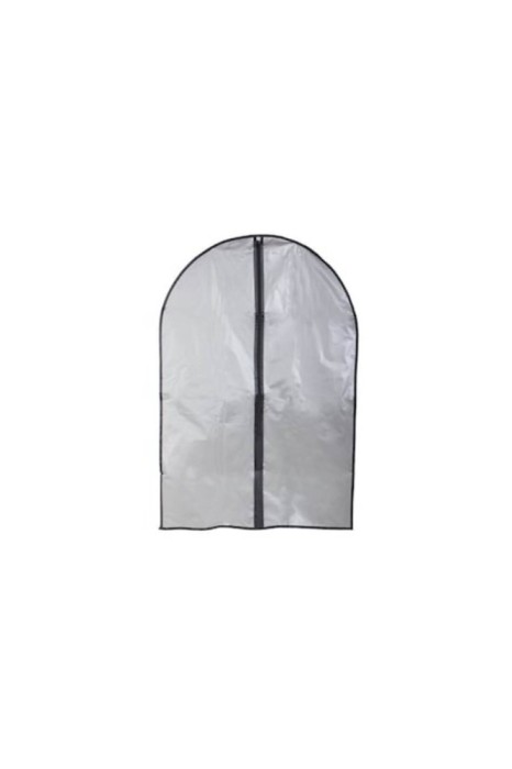 Husă de protecție pentru costum sau palton cu fermoar, 60x90 cm - Gri