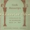 Greek Manuscripts