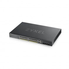 Zyxel gs192024hpv2 24-port gbe smart managed poe switch 4x gbe combo (rj45/sfp) ports 24 x