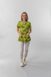 Bluză medicală Ana imprimeu 93 - Broscute S