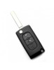 Citroen / Peugeot 307 - Carcasa tip cheie briceag cu 3 butoane, lama VA2-SH3, fara suport baterie
