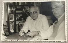 Foto veche originala tip CP Dinu ZARIFOPOL (1921-2002) scriitor / Carligi Bacau foto