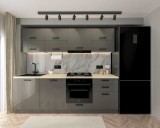 Bucatarie Daria MDF Antracit 303x60x200 cm