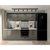 Bucatarie Daria MDF Antracit 303x60x200 cm