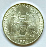 AUSTRIA 50 SCHILLING 1974 1200 ANI DOM ZU SALZBURG ARGINT AUNC, Europa