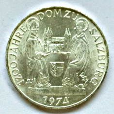 AUSTRIA 50 SCHILLING 1974 1200 ANI DOM ZU SALZBURG ARGINT AUNC