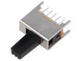 Comutator glisant DPDT 0,3A/125VAC ON-ON THT 2 poziții