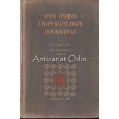 Oto-Rhino-Laryngologie Infantile - A. Lemariey, H. Muler