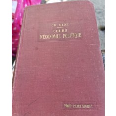 Cours d&#039;Economie Politique - Ch. Gide Volumul 2