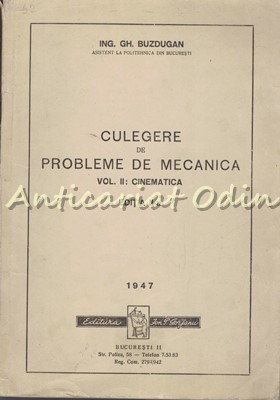 Culegere De Probleme De Mecanica II - Gh. Buzdugan foto