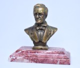 Richard Wagner (compozitor german) bust statueta din bronz pe suport de marmura