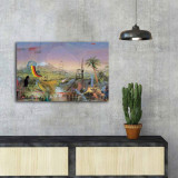 Tablou decorativ, FAMOUSART-060, Canvas, Dimensiune: 45 x 70 cm, Multicolor, Canvart