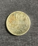 Moneda 10 filler 1916 Ungaria, Europa