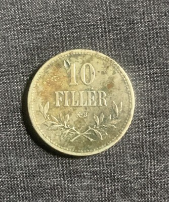 Moneda 10 filler 1916 Ungaria foto