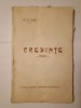 Șt. O. Iosif - Credințe (poezii) (Editura Librăriei &quot;Universala&quot; Alcalay &amp; Co.; 1927)