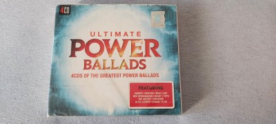 CD AUDIO ULTIMATE POWER BALLADS , ESTE SIGILAT SI CONTINE 4 CD-URI . foto