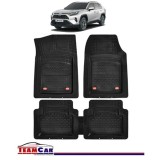Covorase Auto TeamCar&reg; Tip Tavita Compatibile Toyota RAV4 V (2019+) Negru Material Rezistent, Cauciuc