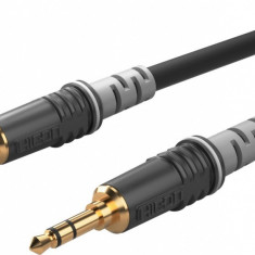 Cablu audio jack stereo 3 pini T-T 0.9m, HICON HBA-3S-0090