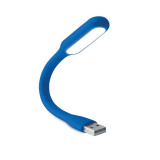 Lampa flexibila USB cu lumina LED pentru tastatura, albastru