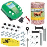 Pachet complet gard electric AgroElectro 500 m, 3.2 Joule, 230 V, pentru animale domestice, kit instalare