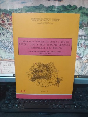 Harta 4-A, Secțiune geologică Satu Mare-Urmeniș, Ciureni-Bărăi-Tăul Zăului, scara 1:200.000, c. 1988, 103 foto
