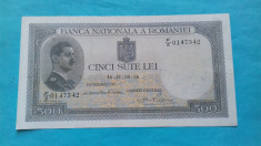 Bancnota 500 lei 1936 foto