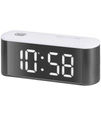 Ceas de masa cu alarma termometru alb Trevi EC 883 BL