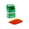TCG deck box verde pentru p&acirc;nă la 100 de cărți de colecție
